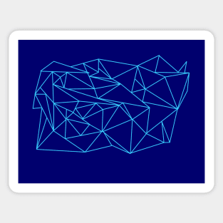 Blue triangles Sticker